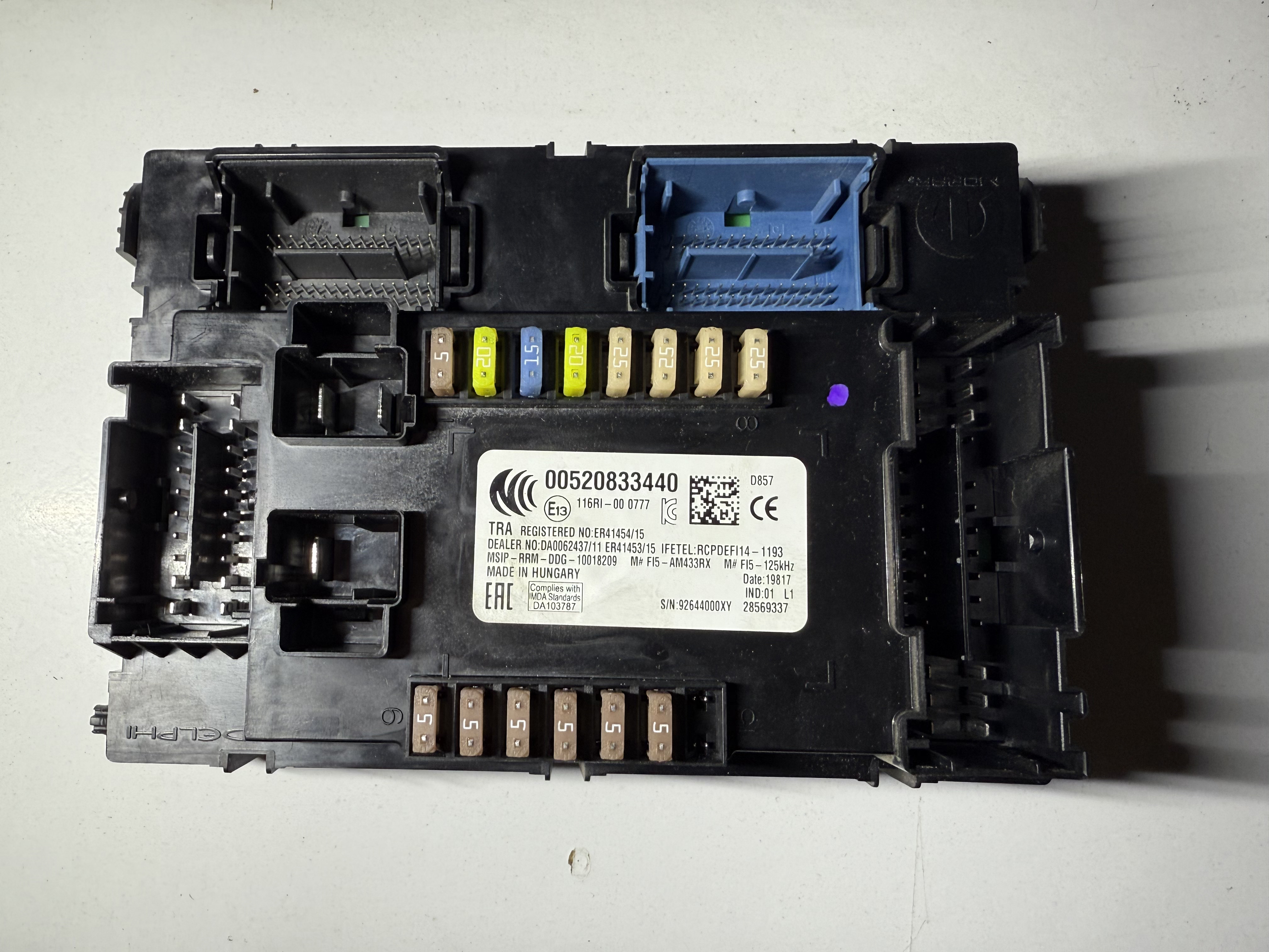 Fiat Comfort Module (BCM) - 00520833440 - 2