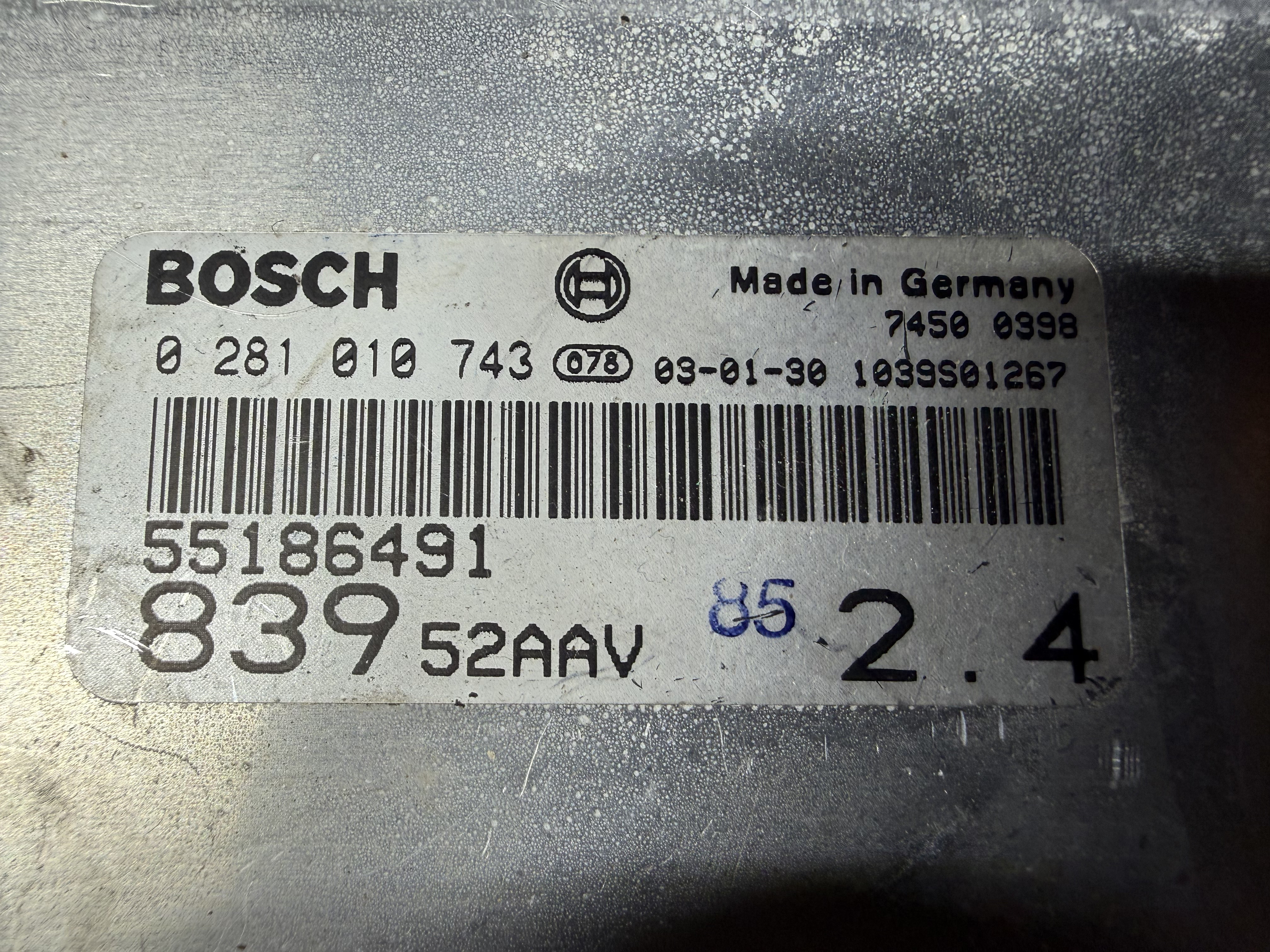 Lancia ECU - 0281010743